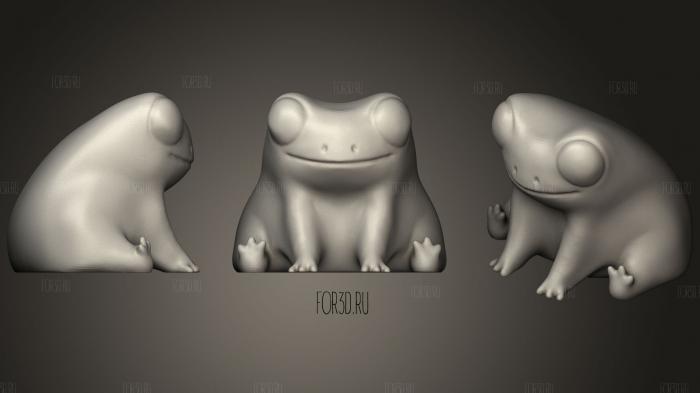 Fred The Frog stl model for CNC